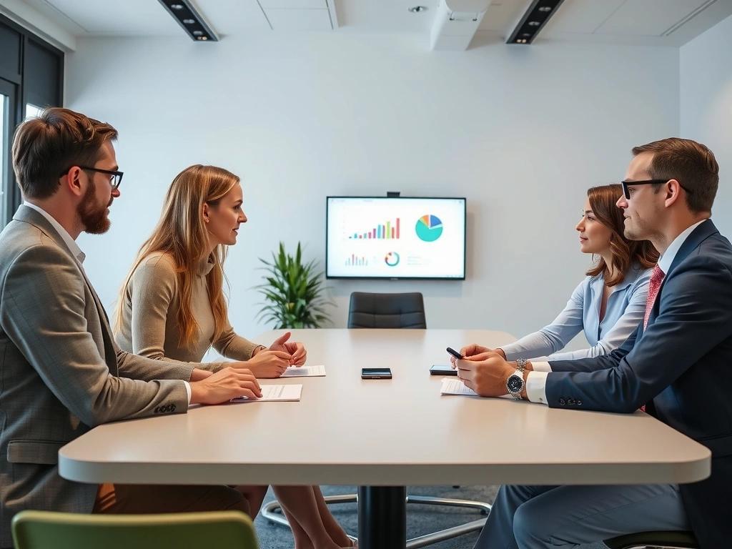 Equipo de analistas en sesión